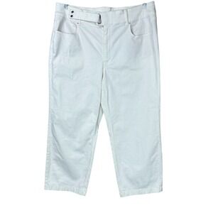 NWT WHBM The Wide Leg Crop Pants Casual Trousers‎ Size 8 Summer Spring